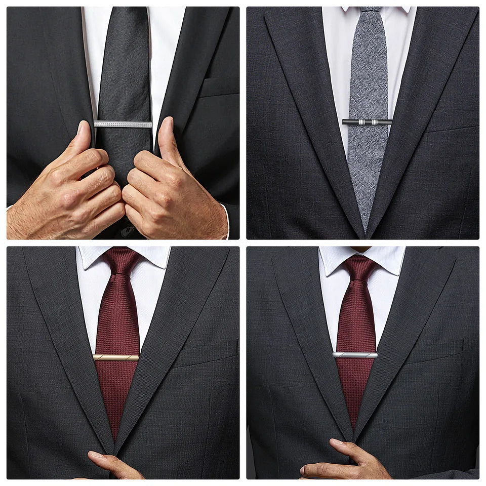 Pince À Cravate Minimaliste En Cuivre Pour Homme
